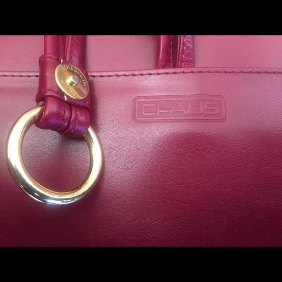 CHAUS VTG Crossbody LEATHER 90's CLUTCH Bag GORG - Picture 7 of 8